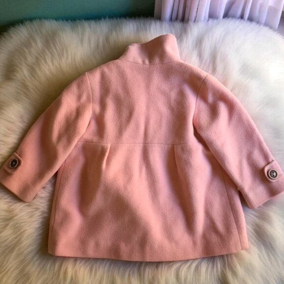 Joe Fresh Classic Pink Wool-Blend Peacoat Size 18-24 Months - Picture 3 of 7